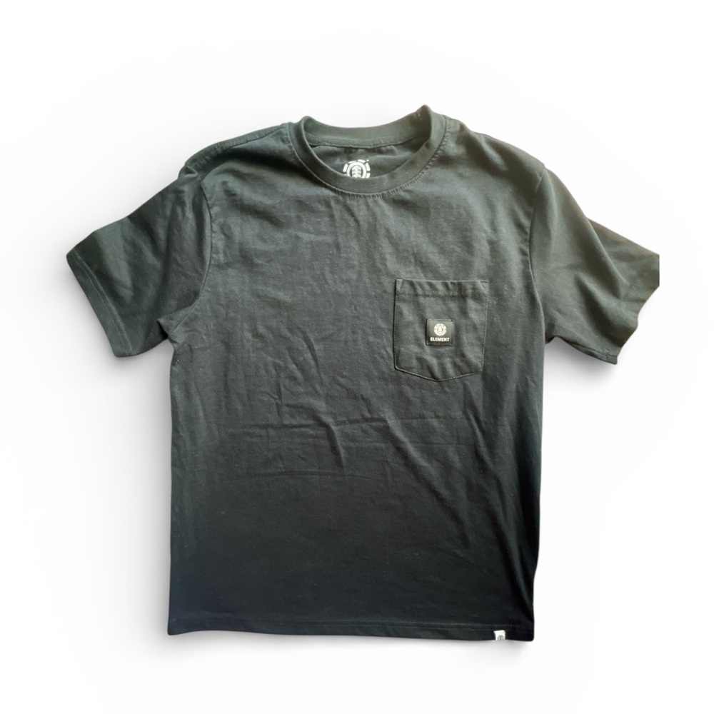 Element relax fit Dark black Short Sleeve front pocket Tee Sz M